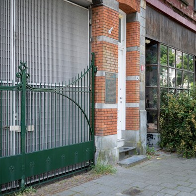 Poort van het Joodse Ziekenhuis in Rotterdam