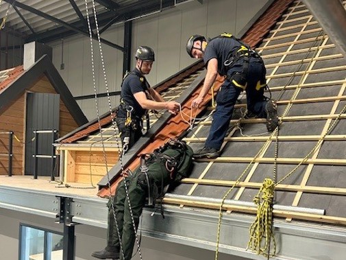 cursus veilig werken op hoogte, vanaf het dak