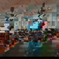 Foto van de zaal
