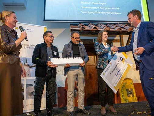 Winnaars van de juryprijs van de Erfgoedparel 2022: het team achter Istori-Istori Maluku, Streekmuseum Krimpenerwaard (Foto: Floris Scheplitz)