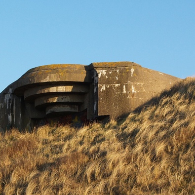 een bunker als onderdeel van de Atlantikwall