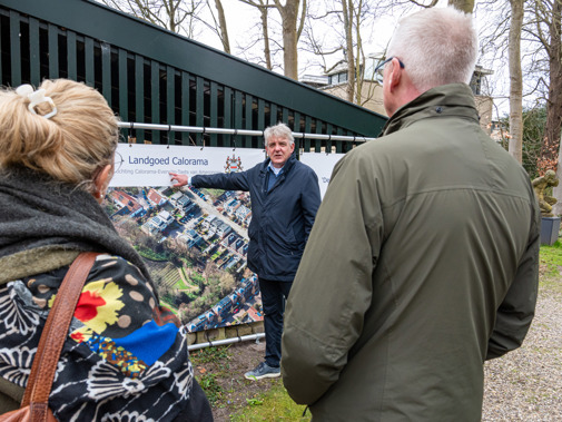Expeditie Erfgoed, bustour langs erfgoedprojecten in de provincie, hier Landgoed Calorama (Foto: Barteld W. De Jong)
