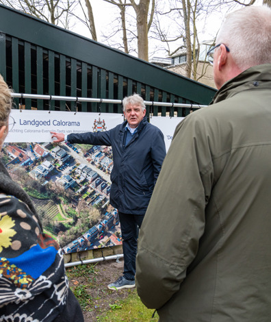 Expeditie Erfgoed, bustour langs erfgoedprojecten in de provincie, hier Landgoed Calorama (Foto: Barteld W. De Jong)