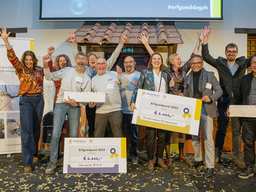 De twee winnaars van de Erfgoedparel 2022