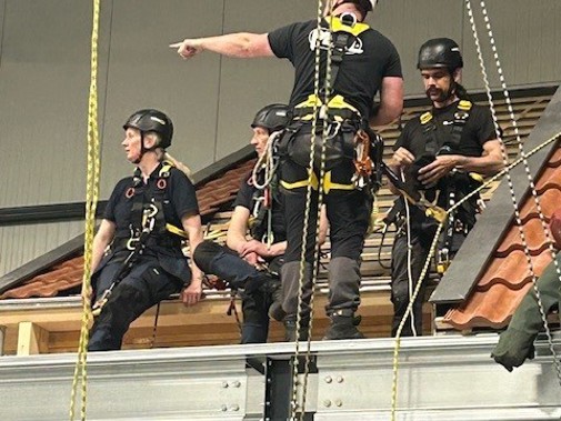 Instructies op het dak