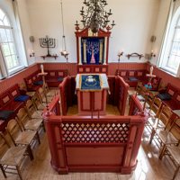 Interieur van de Dijksynagoge in Sliedrecht (Foto: Marco Zwinkels)